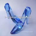 Blue Crystal Stiletto Shoes for Decoration